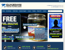 Tablet Screenshot of guardianfueltech.com